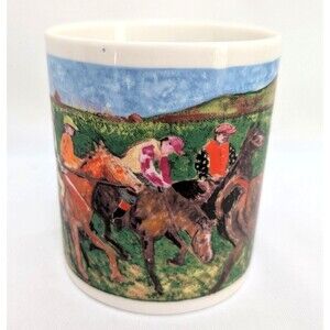 Chaleur Master Impressionists Degas Horses D. Burrows Mug Jockeys & Horses Cup